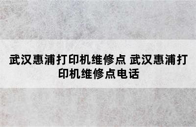 武汉惠浦打印机维修点 武汉惠浦打印机维修点电话